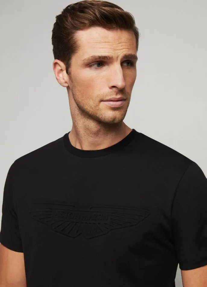 Men Tshirts Hackett London Aston Martin Classic Fit TShirt Black