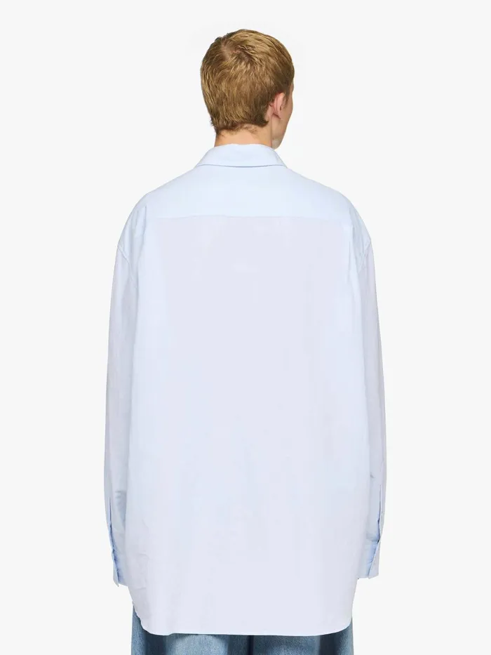 Men Tops and Shirts JW Anderson 039WINDOW039 EMBROIDERED SHIRT Light Blue