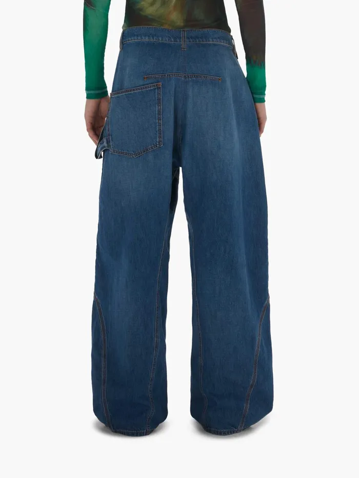 Men Trousers and Shorts JW Anderson TWISTED WORKWEAR DENIM JEANS Light Blue Men Trousers and Shorts JW Anderson TWISTED WORKWEAR DENIM JEANS Light Blue