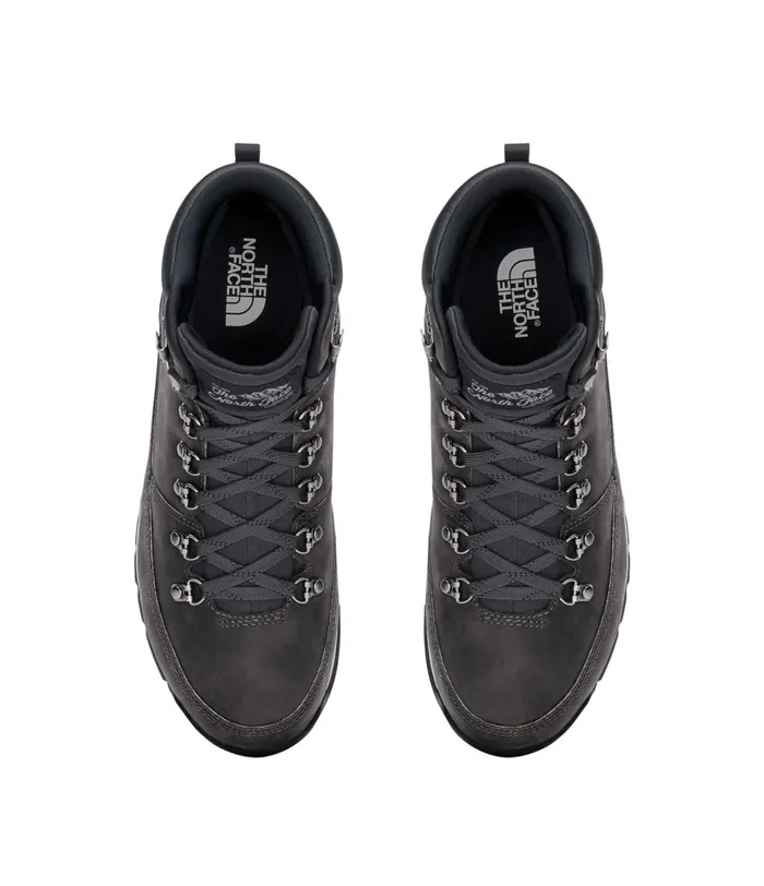 Mens Backtoberkeley Redux Leather Boots Zinc Greyebony Grey The North Face Boots