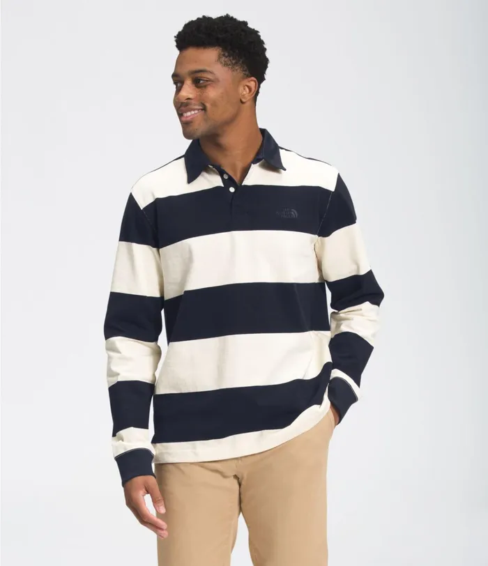 Mens Berkeley Rugby Shirt Vintage Whiteaviator Navy The North Face Shirts and Polos Mens Berkeley Rugby Shirt Vintage Whiteaviator Navy The North Face Shirts and Polos