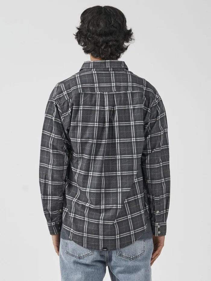 Mens Genuine Oversized Flannel Shirt Mood Indigo Thrills Shirts
