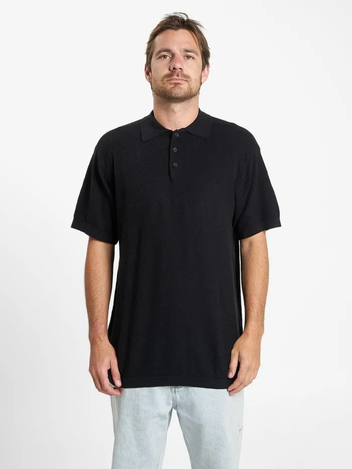 Mens Issued Polo Black Thrills Tees and Tank Tops