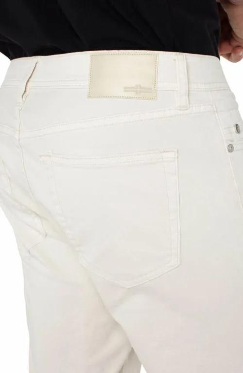 Mens Jeans Liverpool Los Angeles Kingston Modern Straight Peached Colored Twill Stone