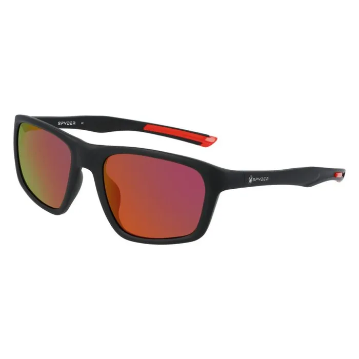 Mens Rectangle Sunglasses Black Spyder Eyewear