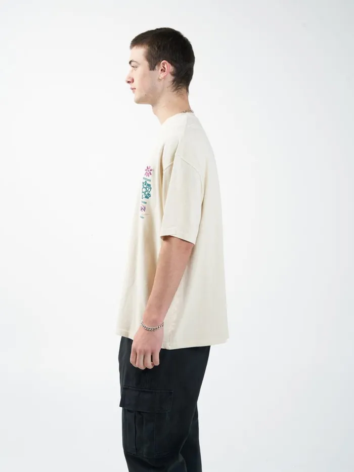 Mens Reflections Oversized Fit Tee Natural Thrills Tees and Tank Tops