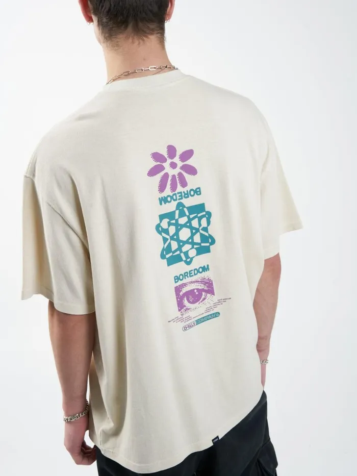 Mens Reflections Oversized Fit Tee Natural Thrills Tees and Tank Tops