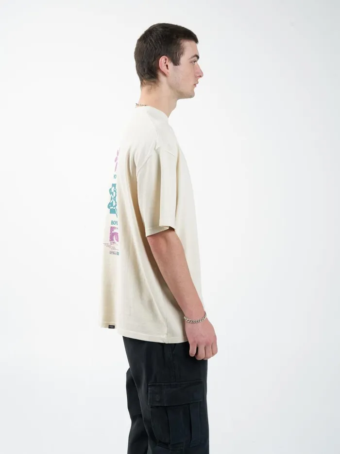 Mens Reflections Oversized Fit Tee Natural Thrills Tees and Tank Tops
