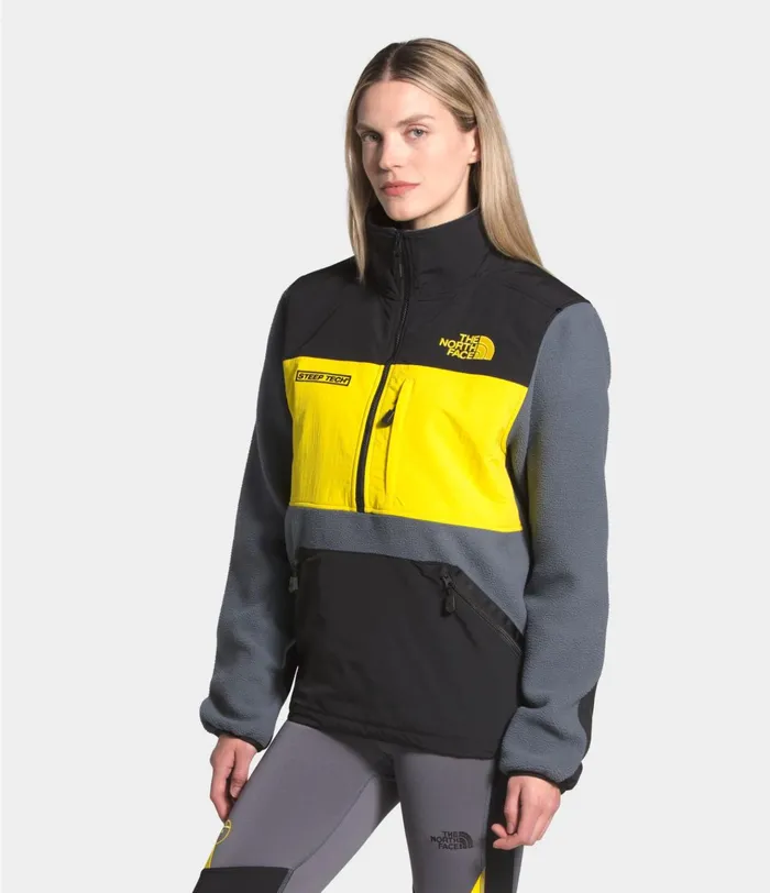 Mens Steep Tech Half Zip Fleece Vanadis Greytnf Blacklightning Yellow The North Face Fleece Mens Steep Tech Half Zip Fleece Vanadis Greytnf Blacklightning Yellow The North Face Fleece