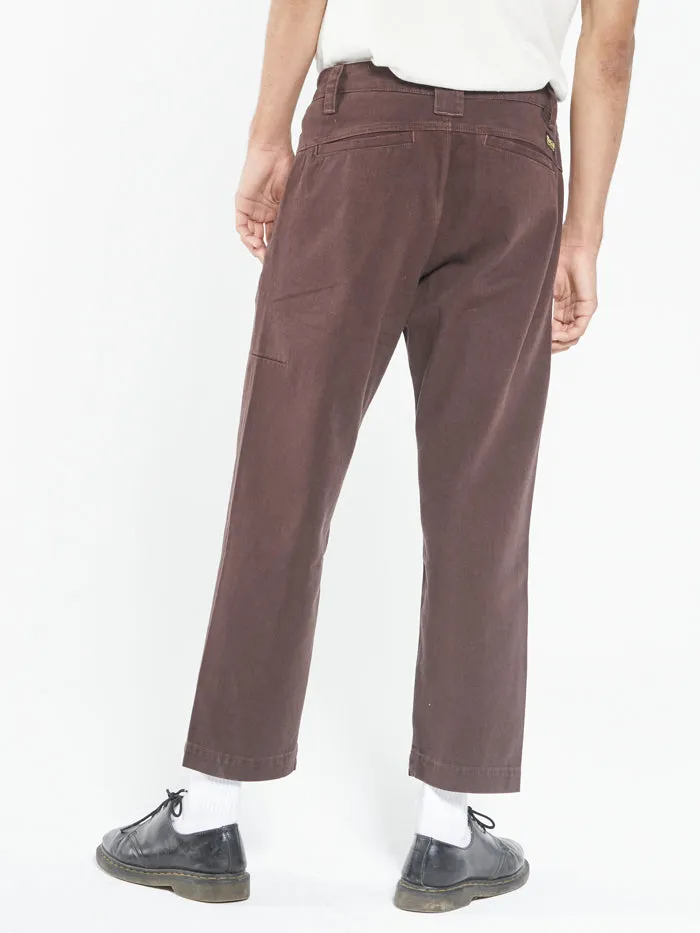 Mens Union Work Chino Pant Postal Brown Thrills Pants