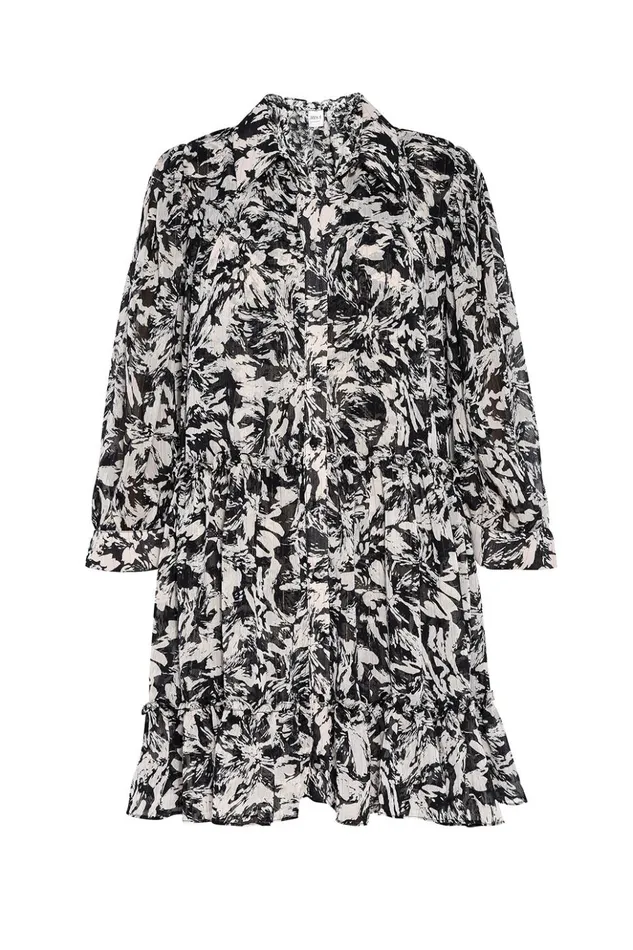 MISA Los Angeles MITA DRESS Tonal Abstract Women Dresses