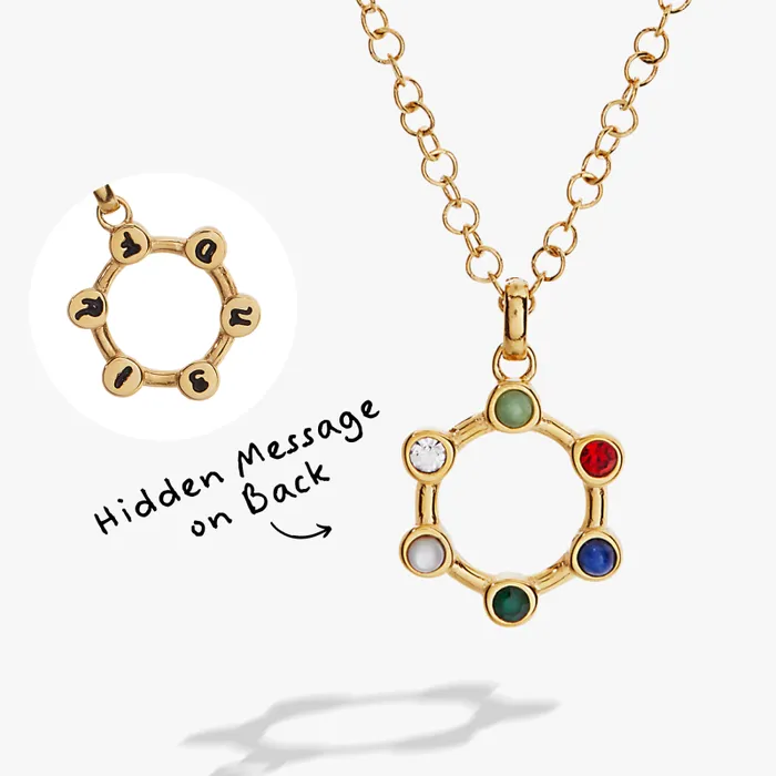 Necklaces Women Alex And Ani Hidden Message 039Friend039 Crystal Necklace Stainless Steel Gold