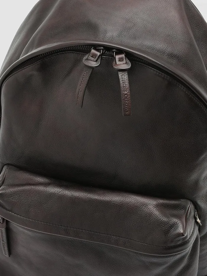 Officine Creative Backpacks OC PACK Moro 25 Brown Leather Backpack 8211 WomenMen
