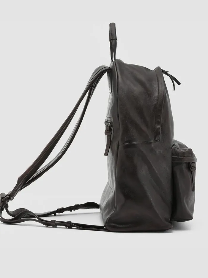 Officine Creative Backpacks OC PACK Moro 25 Brown Leather Backpack 8211 WomenMen