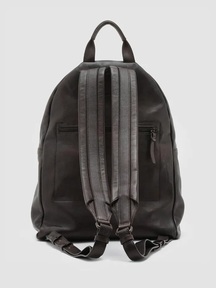 Officine Creative Backpacks OC PACK Moro 25 Brown Leather Backpack 8211 WomenMen