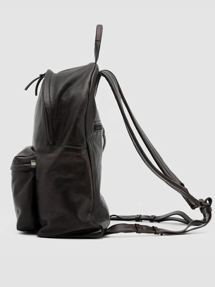 Officine Creative Backpacks OC PACK Moro 25 Brown Leather Backpack 8211 WomenMen