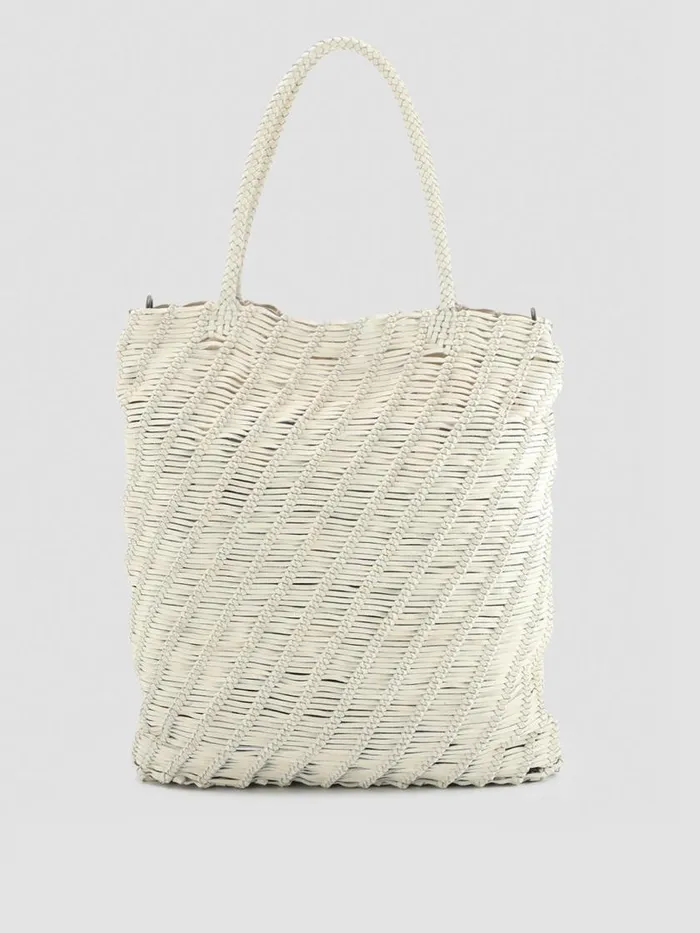 Officine Creative Bags SUSAN 03 BiancoWhite Leather Tote Bag 8211 Women
