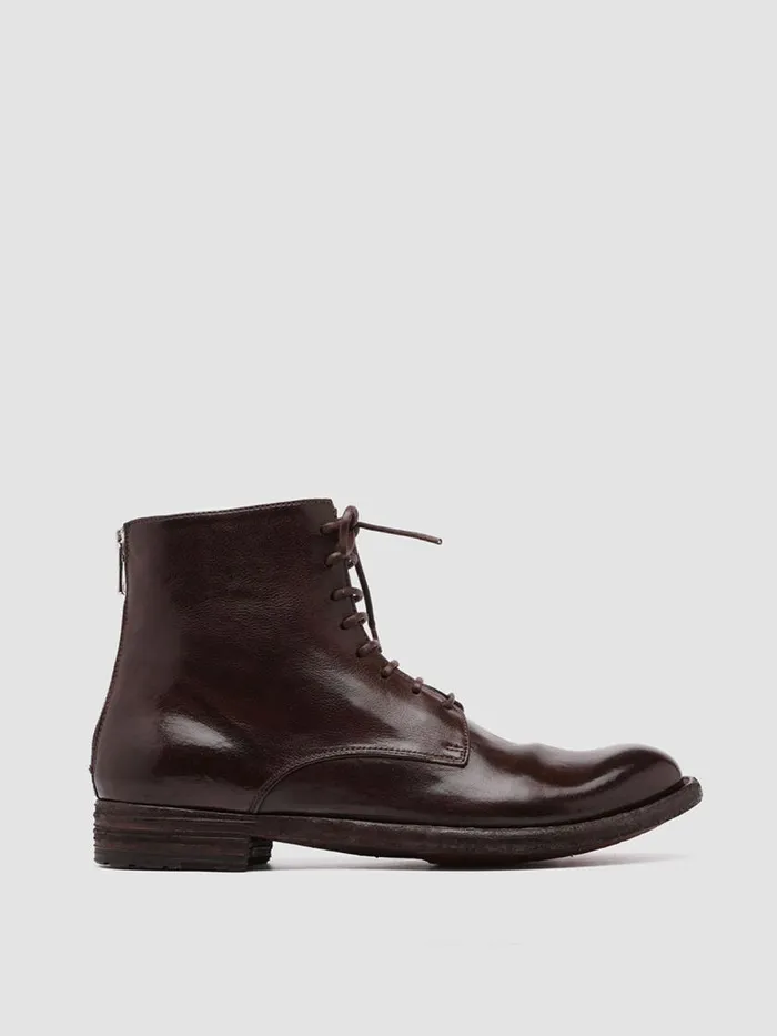 Officine Creative Boots and Booties LEXIKON 123 Otto Burgundy Leather Booties 8211 Women