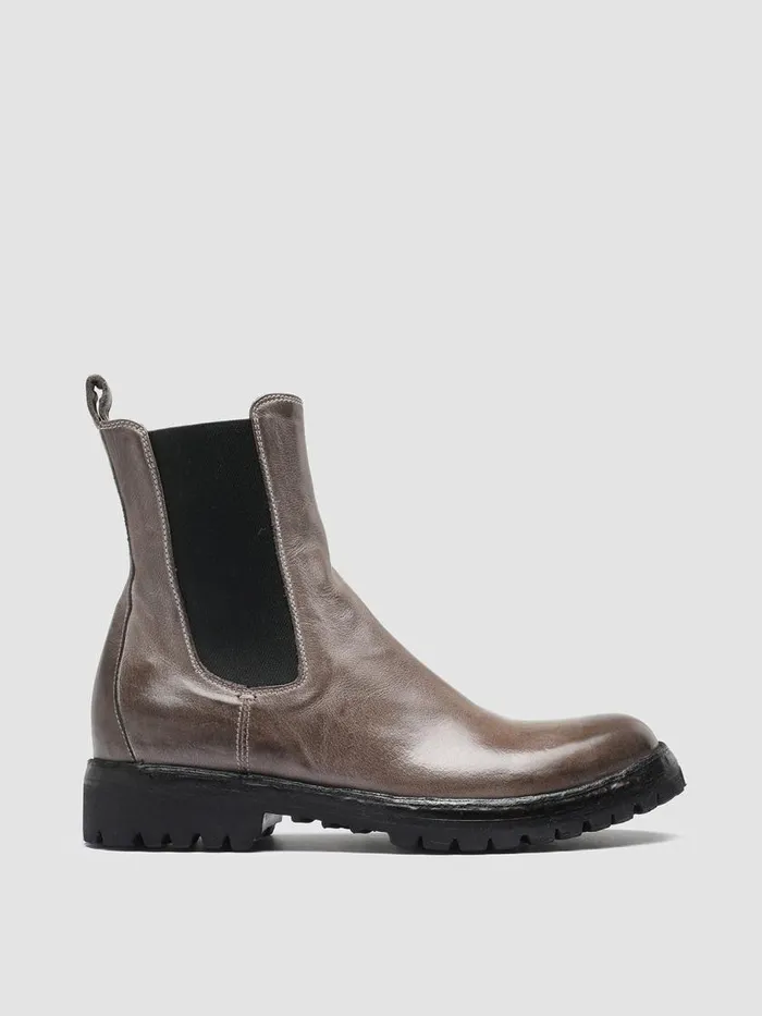 Officine Creative Boots and Booties LORAINE 004 Walnut Taupe Leather Chelsea Boots 8211 Women Officine Creative Boots and Booties LORAINE 004 Walnut Taupe Leather Chelsea Boots 8211 Women
