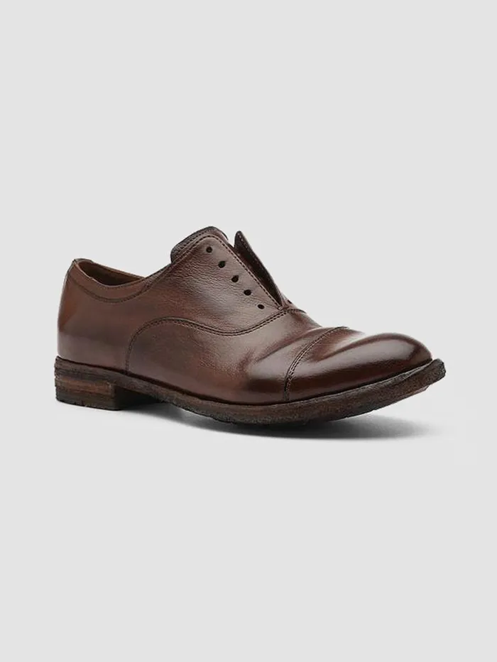 Officine Creative Derbies and Oxfords LEXIKON 017 Cigar Brown Leather Oxford Shoes 8211 Women