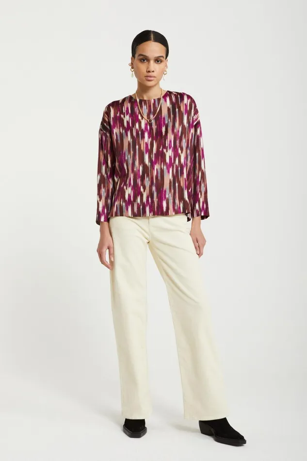 Ottod039Ame Printed Viscose Jumper Women Shirts and Tops