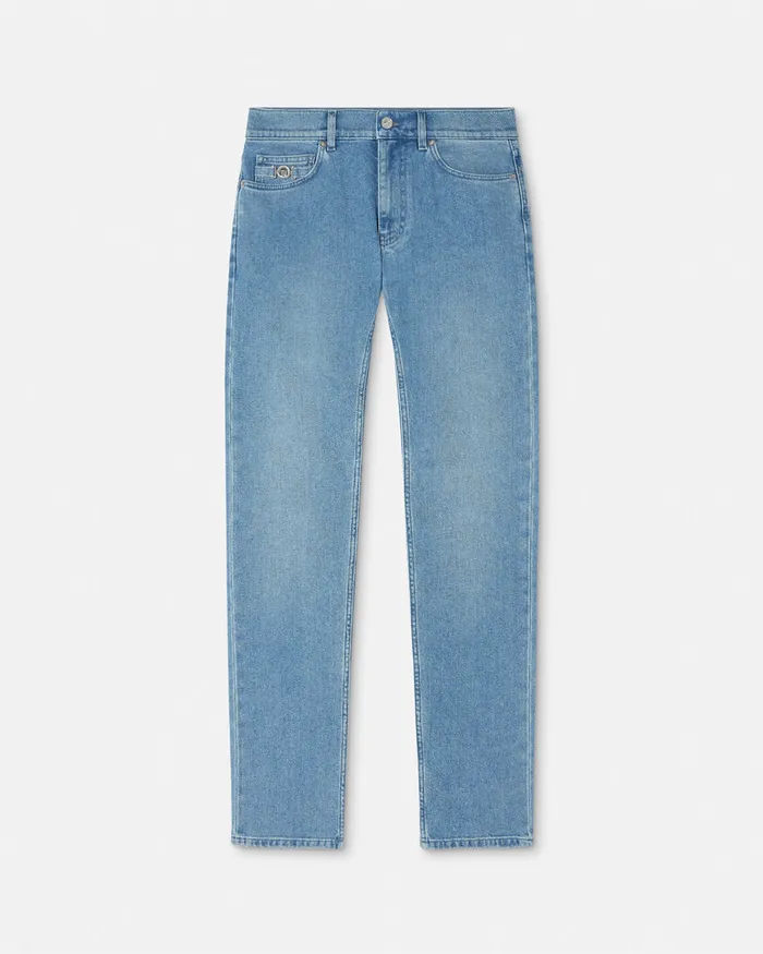 Pants and Shorts Men Versace SlimFit Jeans Blue