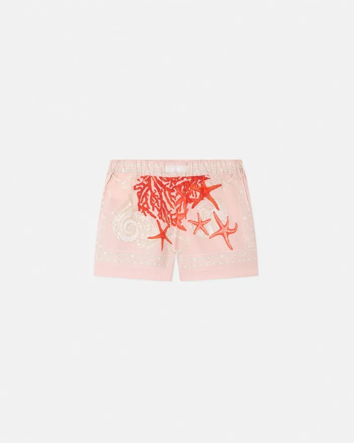 Pants and Skirts Kids Versace Barocco Sea Shorts Coral