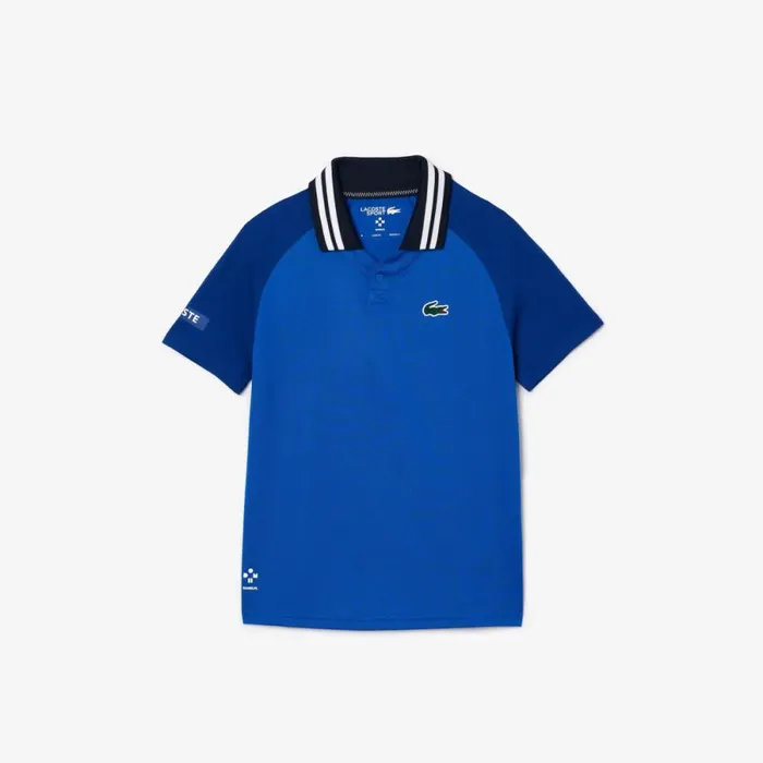 Polos Kids Lacoste Kids039 Lacoste Sport X Daniil Medvedev Jersey Polo Blue Navy Blue Iss