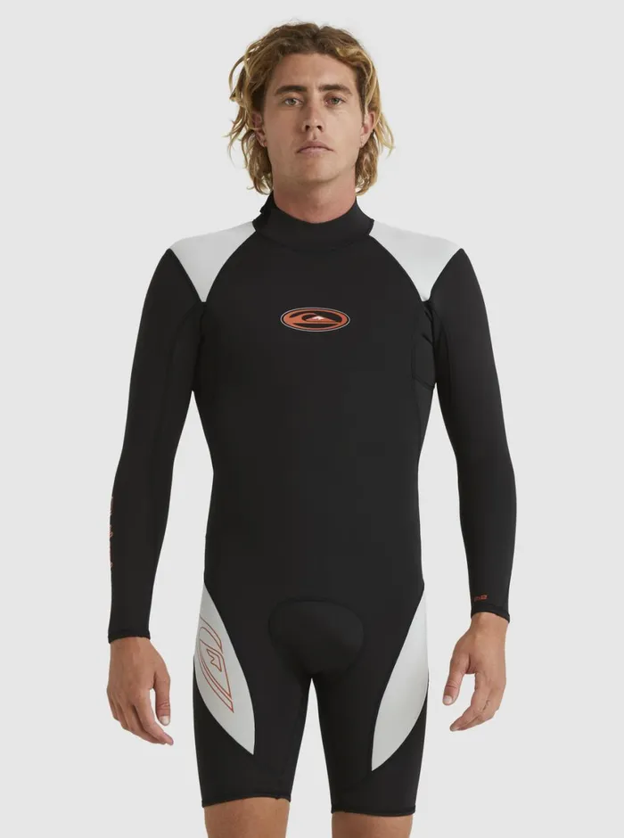 Quiksilver 22mm Capsule Saturn Long Sleeve Spring Suit Blacklunar Rock Mens Wetsuits