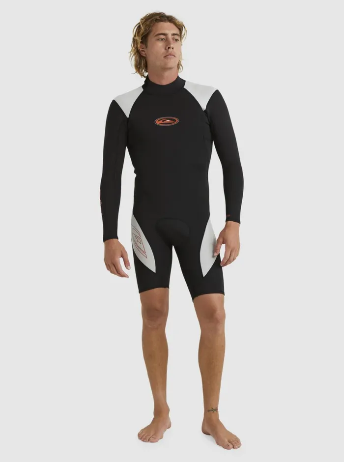 Quiksilver 22mm Capsule Saturn Long Sleeve Spring Suit Blacklunar Rock Mens Wetsuits