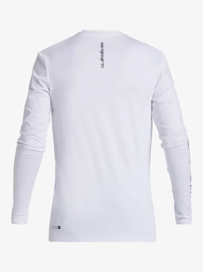 Quiksilver 816 Everyday Long Sleeve Surf Tee White Boys Rashguards Quiksilver 816 Everyday Long Sleeve Surf Tee White Boys Rashguards