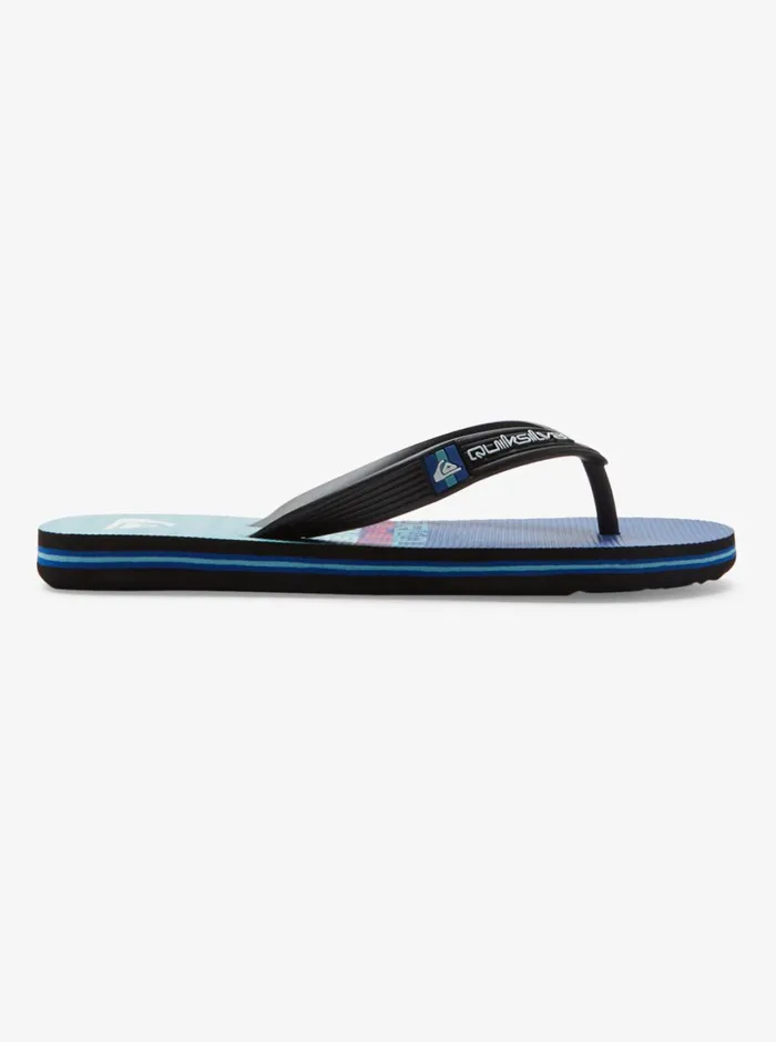 Quiksilver 816 Molokai Art II Sandals Blackblueblue Boys Sandals