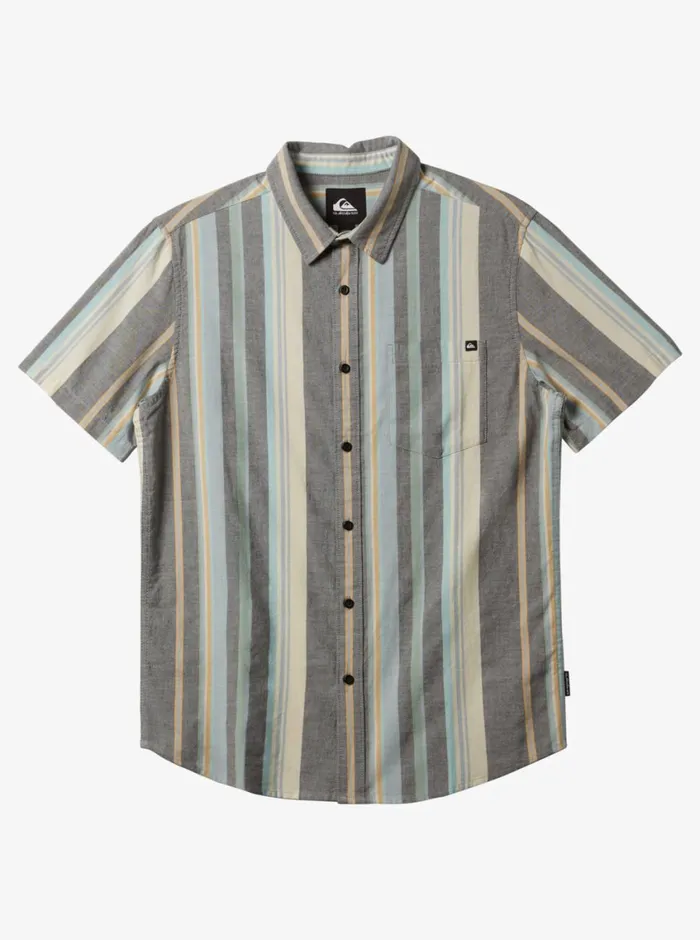 Quiksilver 816 Oxford Stripe Classic Short Sleeve Woven Shirt Black Oxford Stripe Ss Boys Shirts Quiksilver 816 Oxford Stripe Classic Short Sleeve Woven Shirt Black Oxford Stripe Ss Boys Shirts