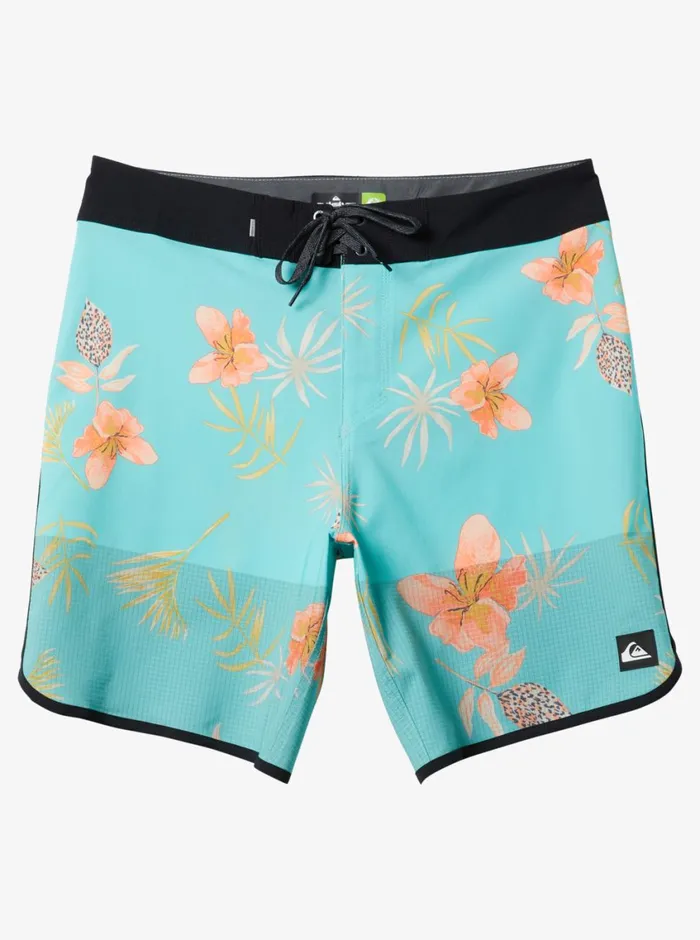 Quiksilver Highline Scallop 19034 Boardshorts Blue Radiance Mens Shorts and Amphibians
