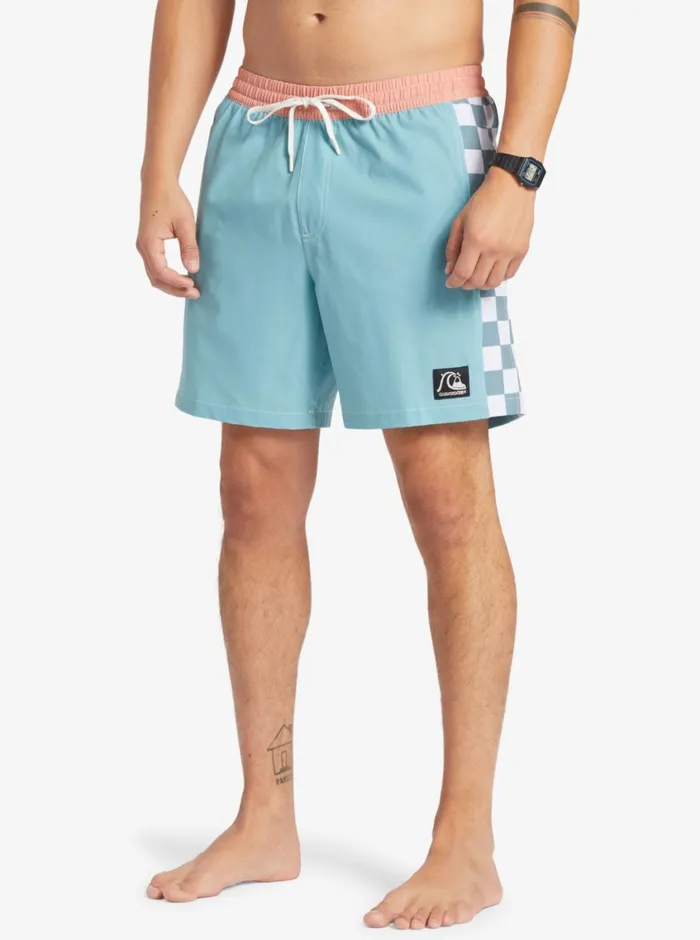 Quiksilver Original Arch 17034 Volleys Reef Waters Mens Elastic Waist