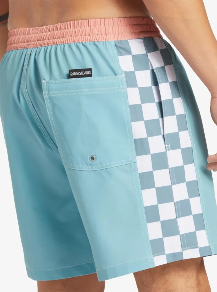 Quiksilver Original Arch 17034 Volleys Reef Waters Mens Elastic Waist