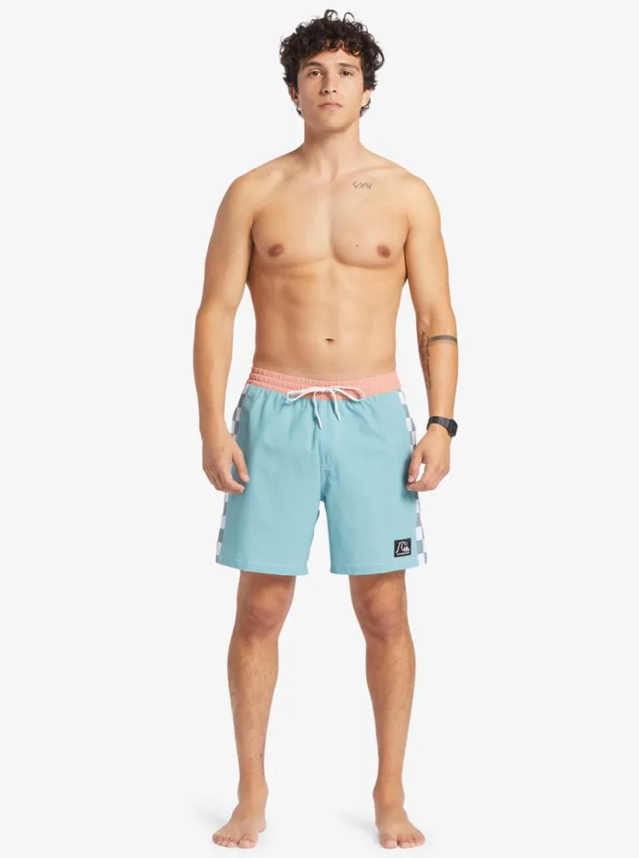 Quiksilver Original Arch 17034 Volleys Reef Waters Mens Elastic Waist