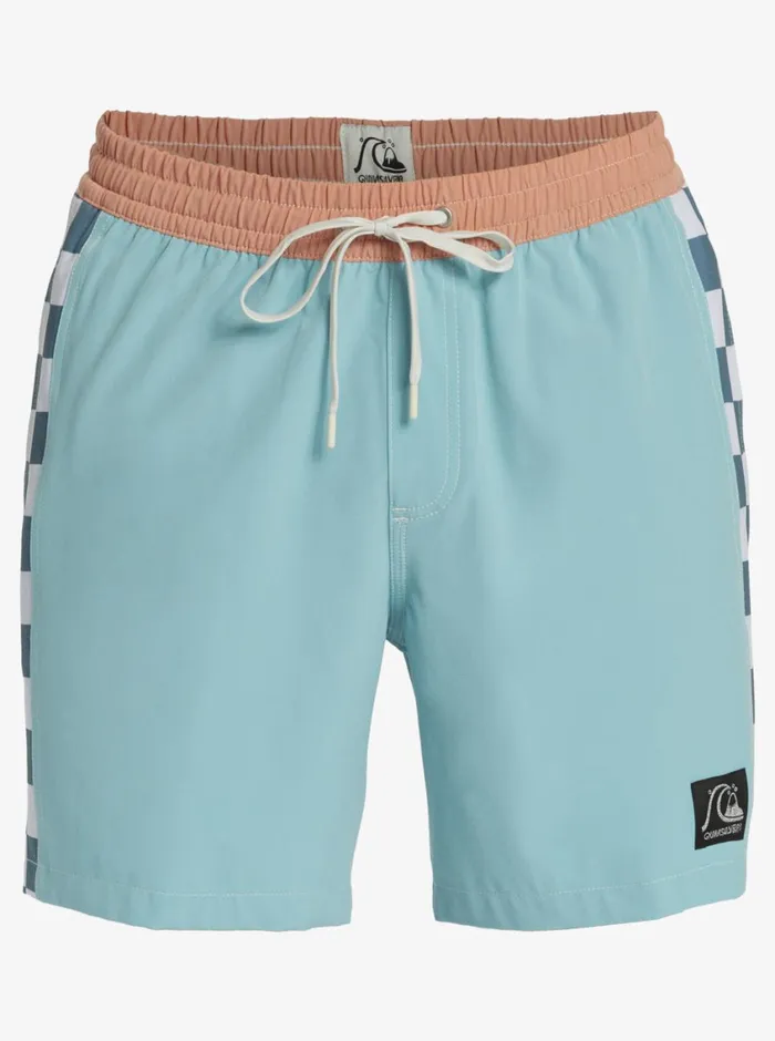 Quiksilver Original Arch 17034 Volleys Reef Waters Mens Elastic Waist