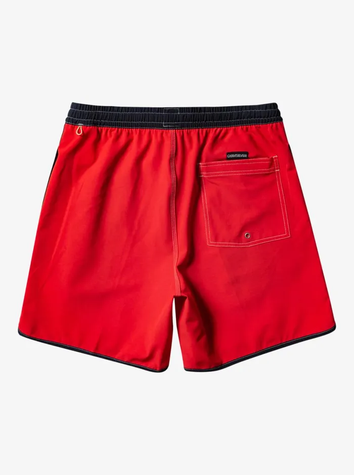 Quiksilver Original Scallop 17034 Volleys High Risk Red Mens Boardshorts Quiksilver Original Scallop 17034 Volleys High Risk Red Mens Boardshorts