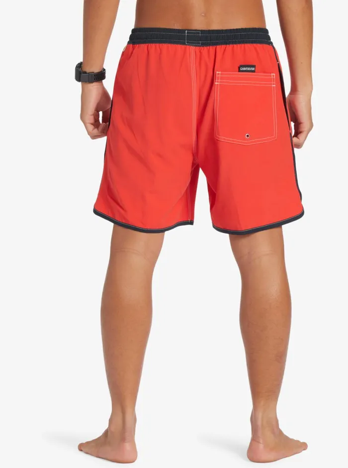 Quiksilver Original Scallop 17034 Volleys High Risk Red Mens Boardshorts Quiksilver Original Scallop 17034 Volleys High Risk Red Mens Boardshorts