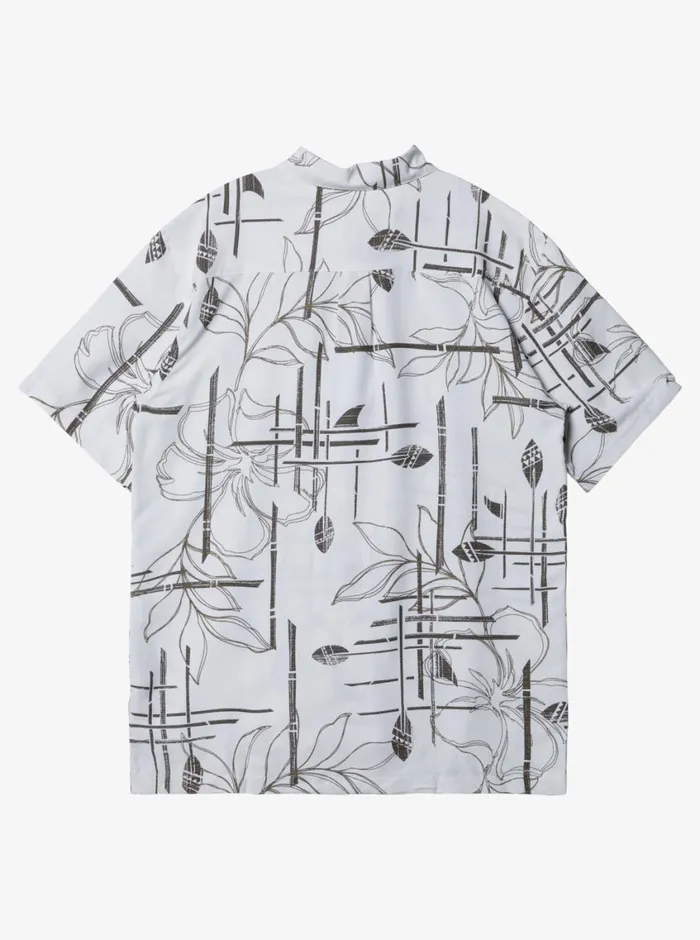 Quiksilver Paddle Out Short Sleeve Shirt White MensWaterman Shirts and Polos