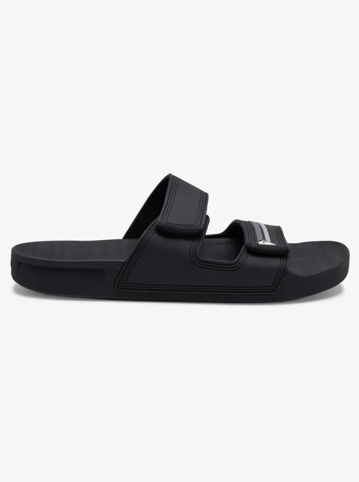 Quiksilver Rivi Double Adjust Sandals Blackgreyblack Mens Sandals Quiksilver Rivi Double Adjust Sandals Blackgreyblack Mens Sandals