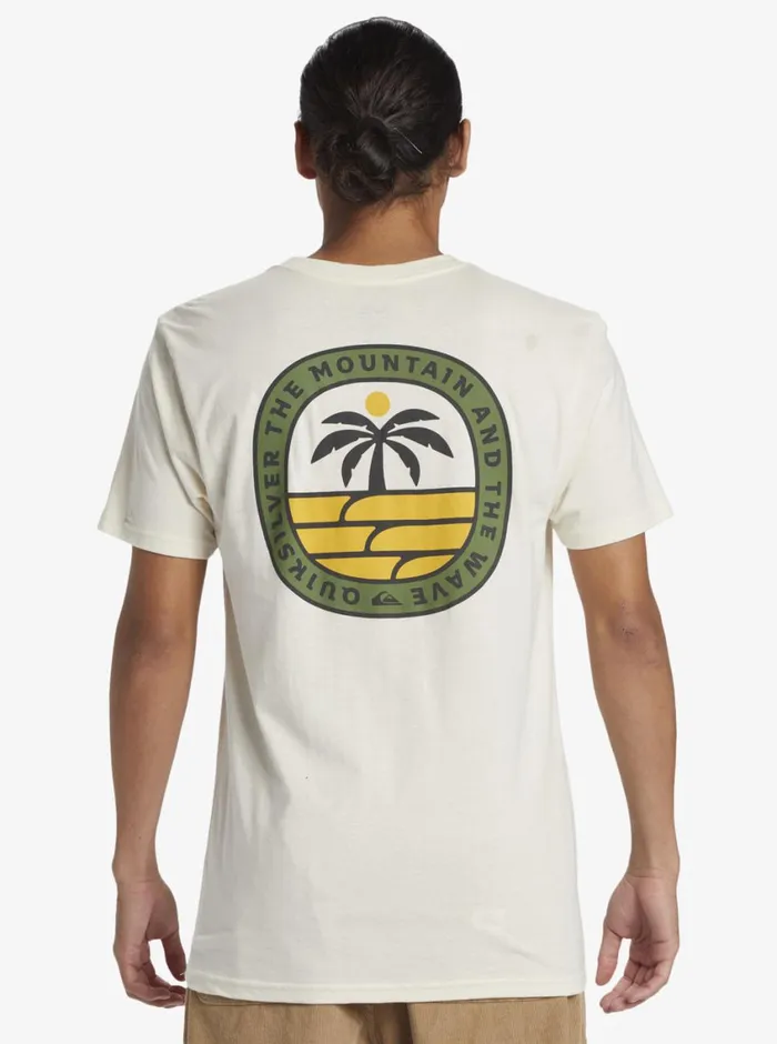 Quiksilver Solo Arbol TShirt Birch Mens Tees Quiksilver Solo Arbol TShirt Birch Mens Tees