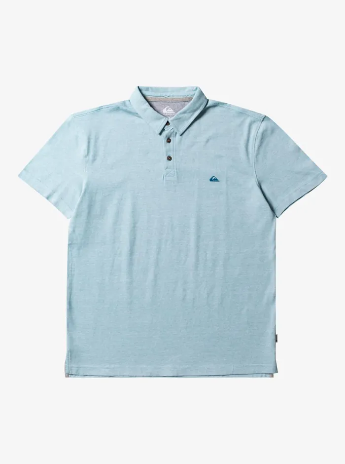 Quiksilver Sunset Cruise Short Sleeve Polo Shirt Cameo Blue Mens Shirts and Polos