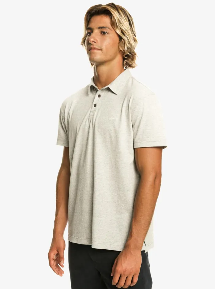 Quiksilver Sunset Cruise Short Sleeve Polo Shirt Light Grey Heather Mens Shirts and Polos Quiksilver Sunset Cruise Short Sleeve Polo Shirt Light Grey Heather Mens Shirts and Polos