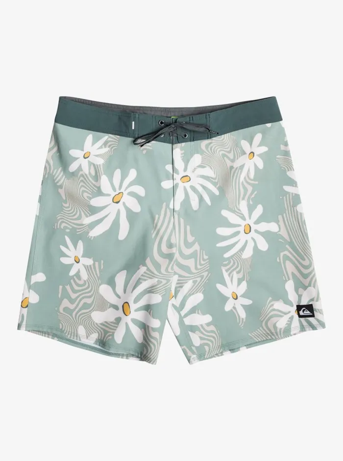 Quiksilver Surfsilk 69 18034 Boardshorts Iceberg Green Mens Shorts and Amphibians