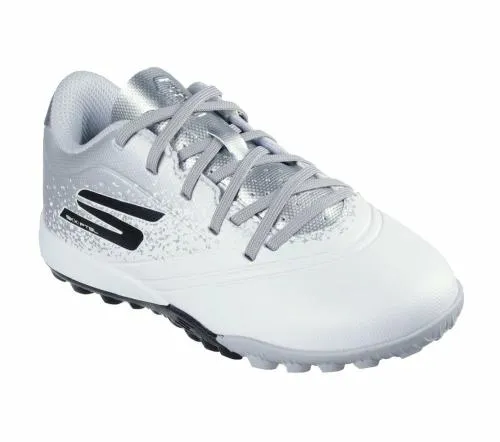 Razor 15 Jr Td TF White Silver Kids SKECHERS Kids UK Sizes 9525