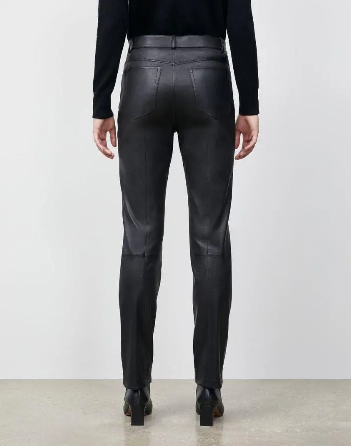 Ready To Wear Reeve Pant In Silky Stretch Nappa Black Lafayette 148 New York Pants and Shorts