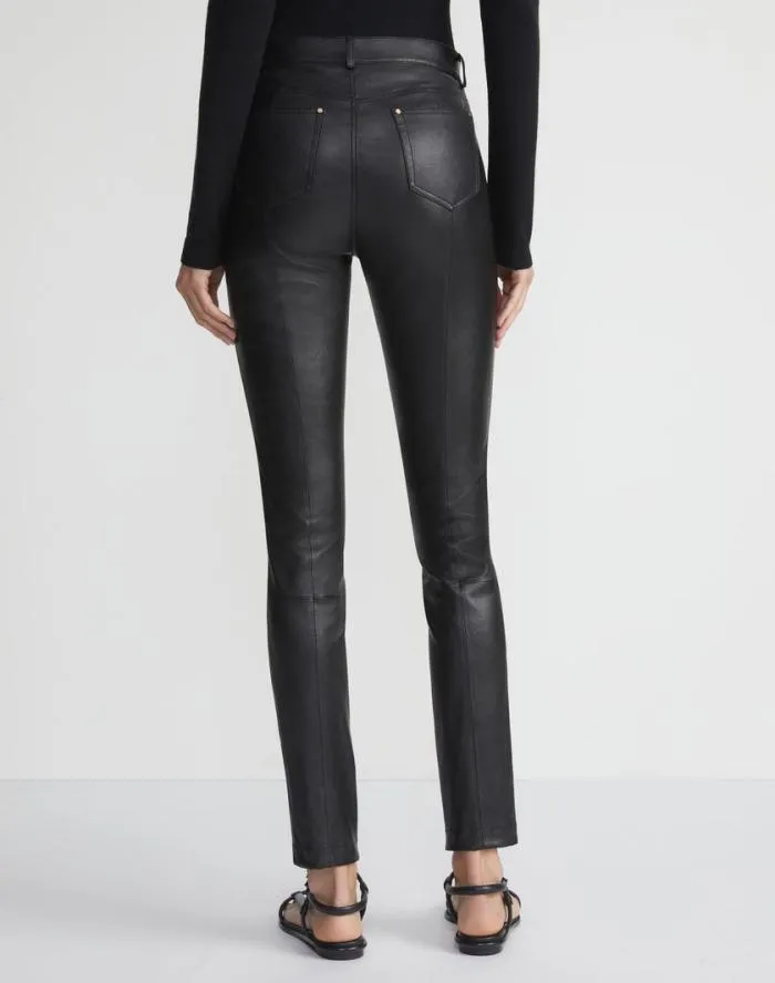 Ready To Wear Silky Stretch Nappa Leather Mercer Pant Black Lafayette 148 New York Pants and Shorts