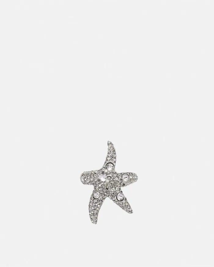 Rings Women Versace Barocco Sea Ring Silver